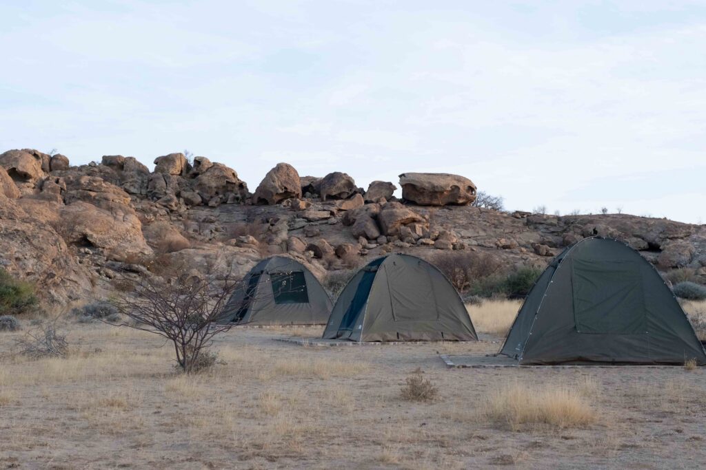 Start van de 3-daagse expeditie in Damaraland
